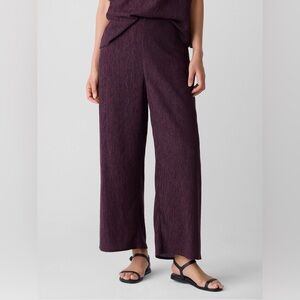 Eileen Fisher Crinkled High Waist Ankle Wide Legs
Pants